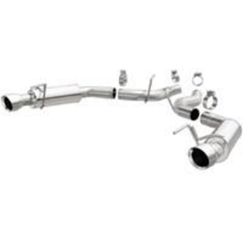 2015 Ford Mustang Axle Back Exhaust; Competition Series; Dual Split Rear Exit by Magnaflow (19103)
