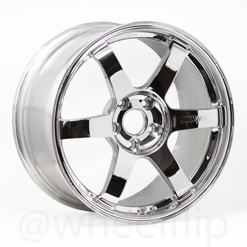 Volk Racing TE37 Saga S-Plus 18×9.5 +38 5×114.3 Chrome Plating (SET)