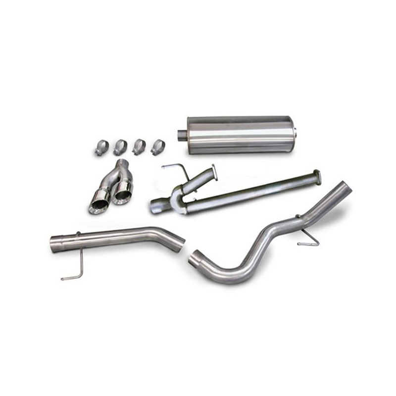 2007-2008 Toyota Tundra Double Cab/Crew Max 5.7L 3.0″ Cat-Back, Single Side Exit with Twin 4.0″ Polished Pro-Series Tips by Corsa (14577)