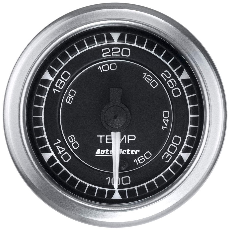Auto Meter Chrono 2-1/16″ 100-340 F Temperature Gauge (8140)