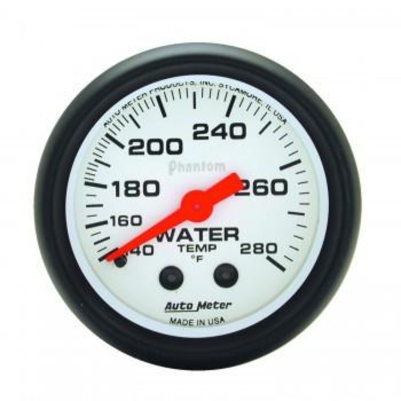 Autometer Phantom Series 2-1/16” Water Temperature 140-280 F Gauge (5731)