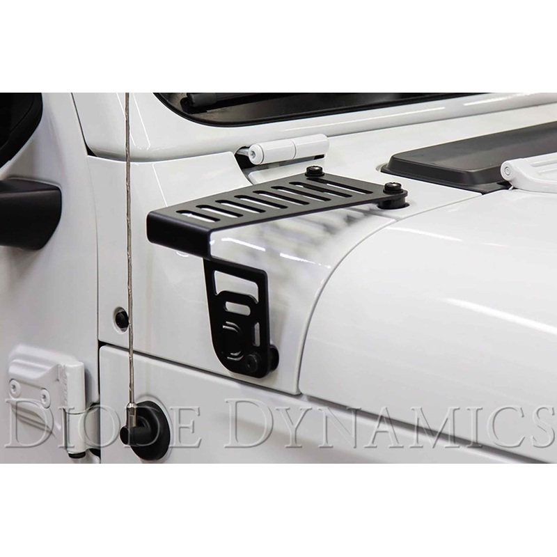 Diode Dynamics DD Cowl Light Kit – White / Driving Beam – 1x SS6 Bar | Jeep Wrangler JL: 2018+ (DD6092)