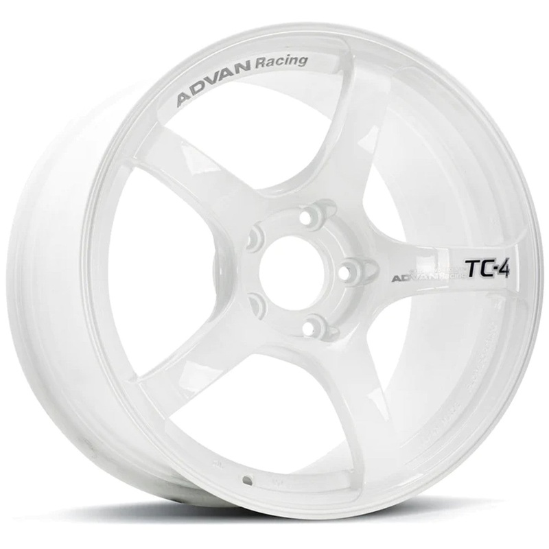 Advan TC4 18×9.5 +38 5×120 Racing White Metallic (SET)