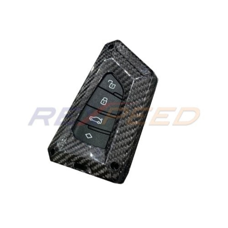 Rexpeed 2020+ Supra GR V2 Carbon Fiber Key Fob Cover | Dark Grey | TS53