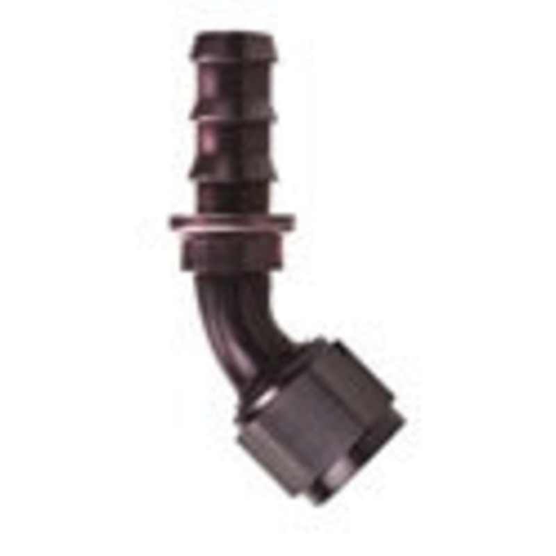 Socketless Fitting; -12AN Hose; 45 deg.