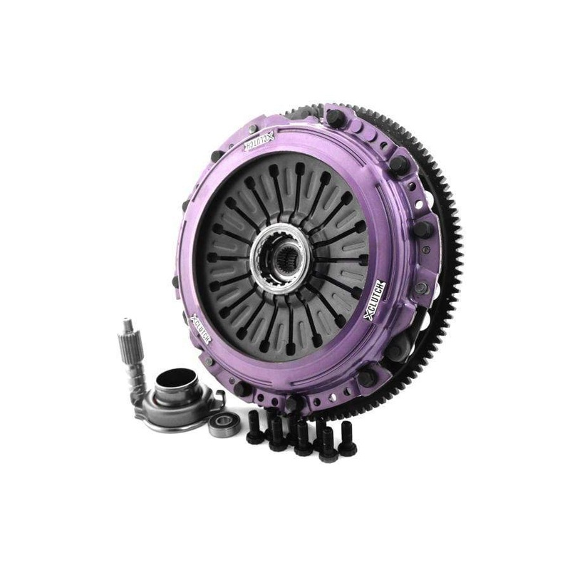 XClutch Clutch Kit 9 in. Twin Solid Ceramic Clutch Discs w/ Flywheel Subaru STI 2004-21 | XKSU23531-2EL