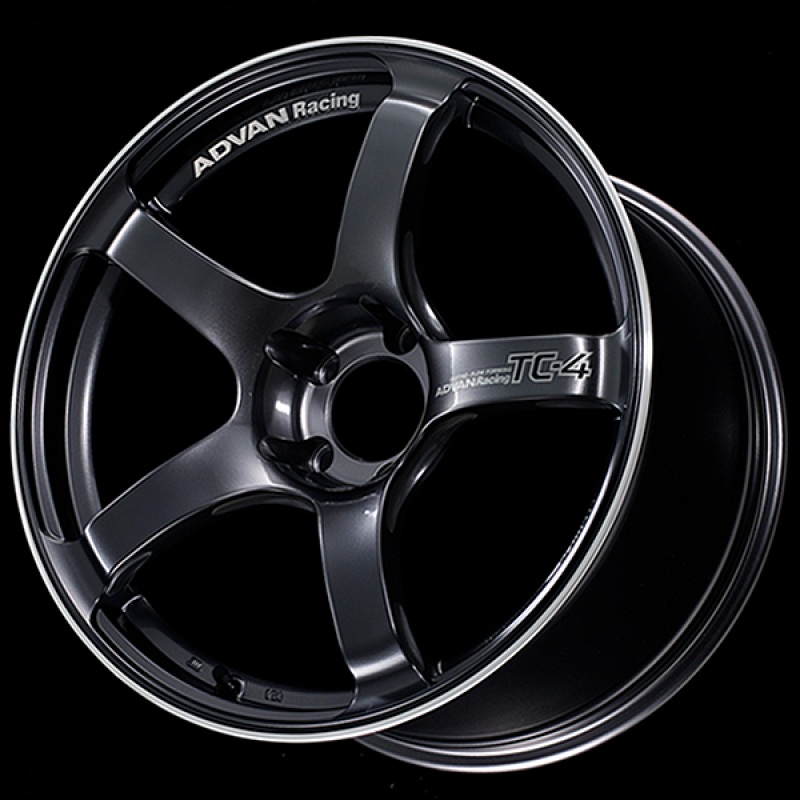 Advan TC4 18×8.5 +45 5-100 Racing Gun Metallic & Ring Wheel