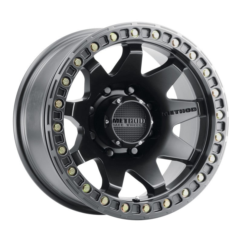 Method MR108 17×9 -44mm Offset 8×6.5 130.81mm CB Matte Black w/BH-H24125-38 Wheel