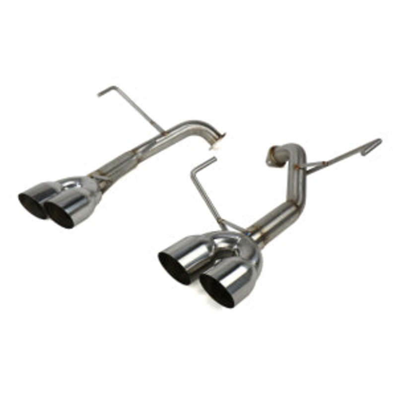 Nameless Performance [11-14 WRX/STI Sedan] Axleback w/ Single Wall 3.5″ Polished Tips and Muffler Delete | SUAB11WRXSED-0MU-35SSW
