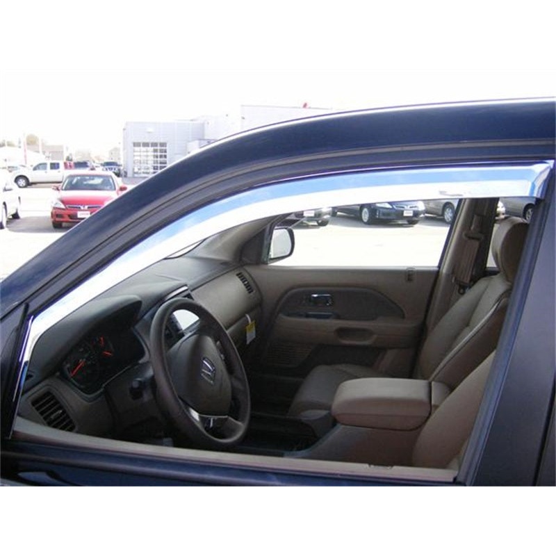 Putco Front Element Chrome Window Visors Honda Pilot 2003-2008 | 480401