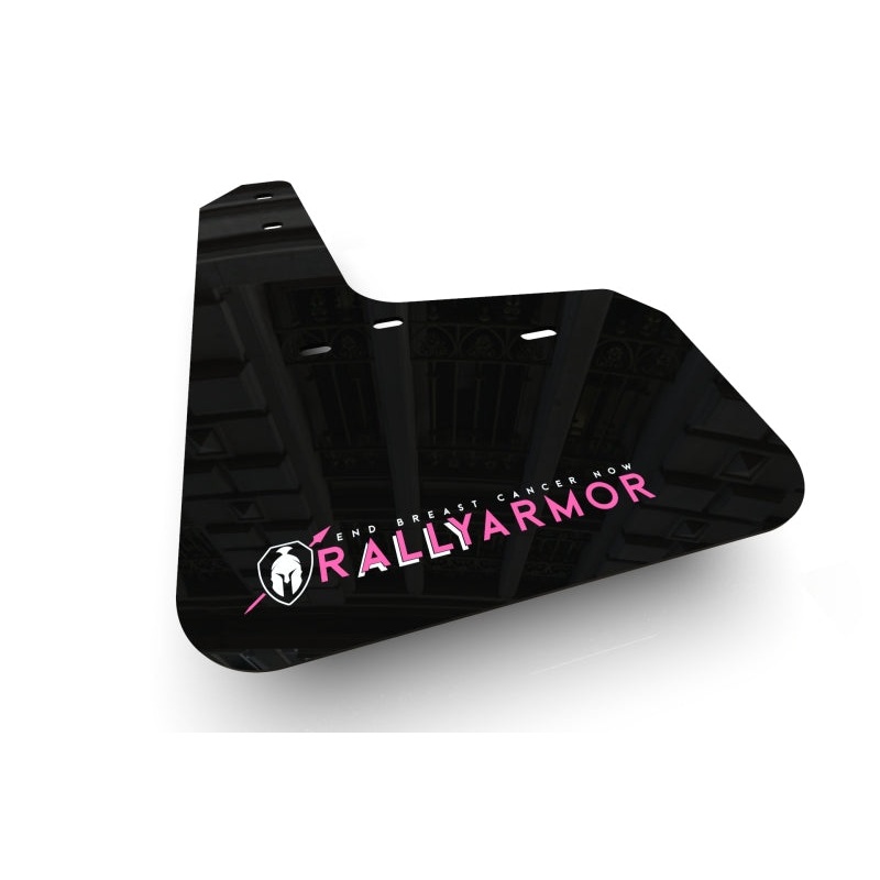 Rally Armor UR 15-21 WRX & STI Sedan Black Mud Flap BCE Pink Logo | MF32-BC20-BLK/PK