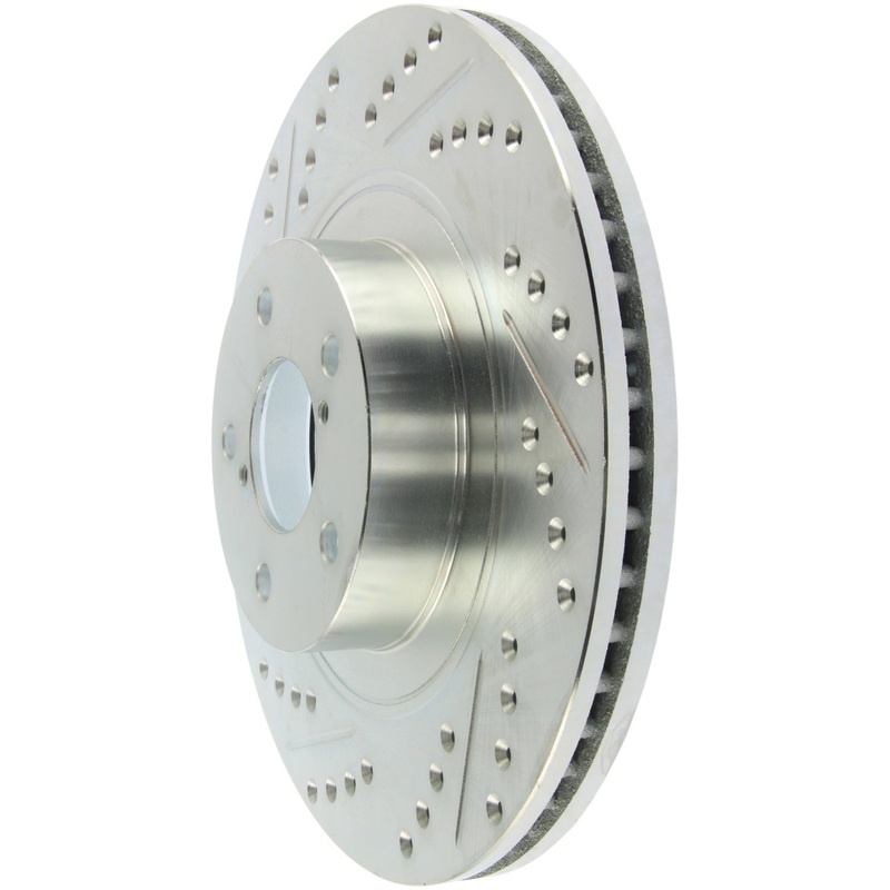 StopTech Select Sport 09-13 Subaru Forester Slotted and Drilled Right Front Rotor