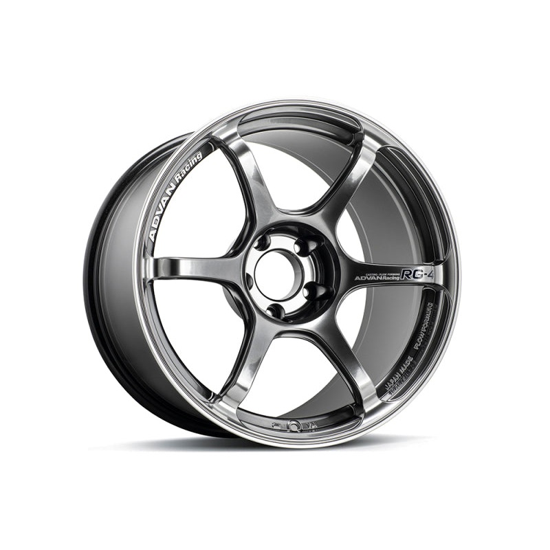 Advan RG-4 18×8 +44 5-114.3 Racing Hyper Black & Ring Wheel