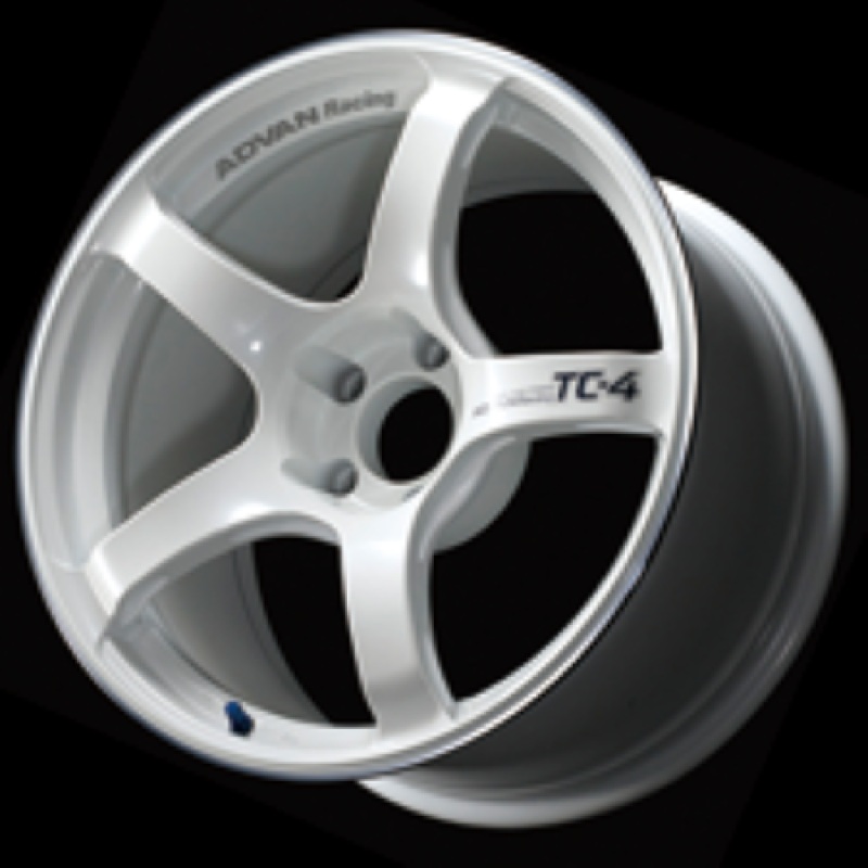 Advan TC4 16×8.0 +35 5-114.3 Racing White Metallic Wheel | No Ring