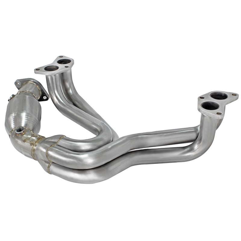 aFe 13-17 FR-S/BRZ H4-2.0L Twisted Steel Long Tube Header; Street Series | 48-36005-HC