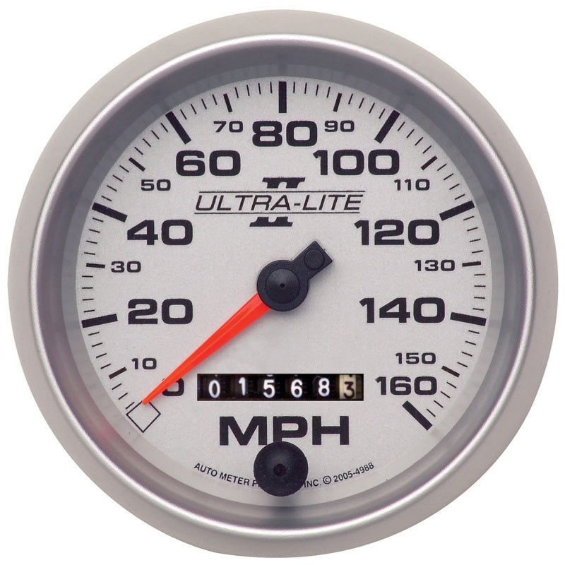 Autometer Ultra-Lite II 3-3/8in 160MPH Mechanical Speedometer Universal | 4993