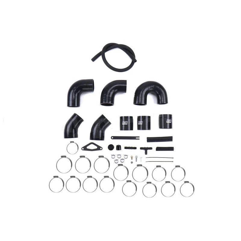 GrimmSpeed Front Mount Intercooler Pipe Kit Red Subaru STI 15-21 | GRM090231