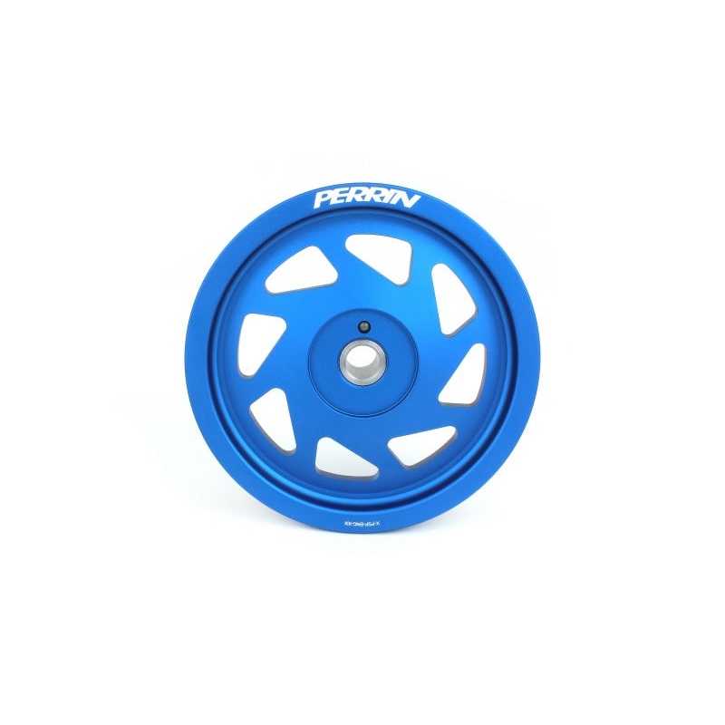 Perrin [22-25 WRX / 2022 BRZ/GR86 / 18-22 Crosstrek / 19-22 Forester / 20-22 Outback / 20-22 Legacy] Crank Pulley – Blue | PSP-ENG-106BL