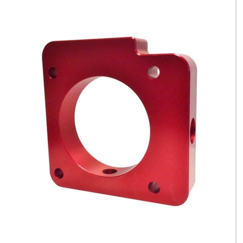 Torque Solution 06-07 WRX / 04-21 STI Throttle Body Spacer Red | TS-TBS-027R