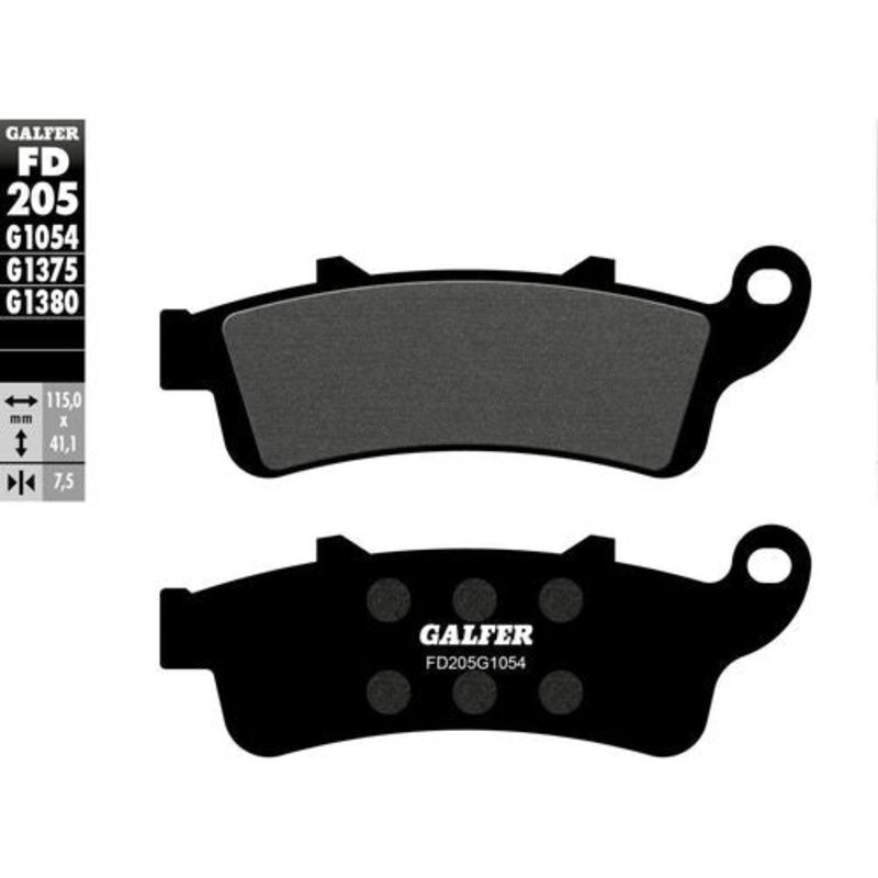 Brake Pads Front Semi-Metallic Compound by Galfer