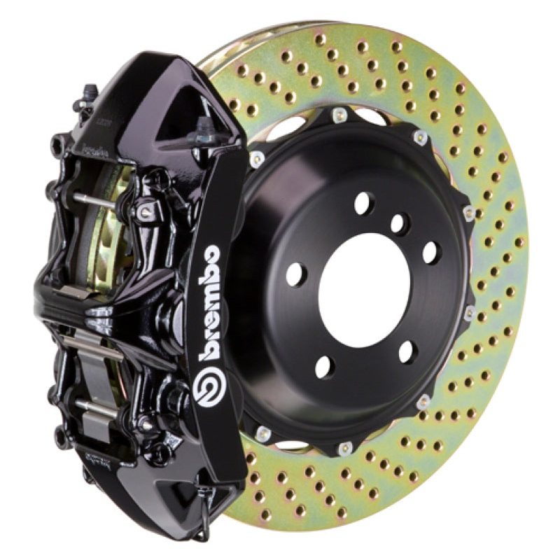Brembo 08-14 WRX/15-21 WRX Front GT BBK 4 Piston Cast 2pc 355×32 2pc Rotor Drilled-Black | 1H1.8006A1