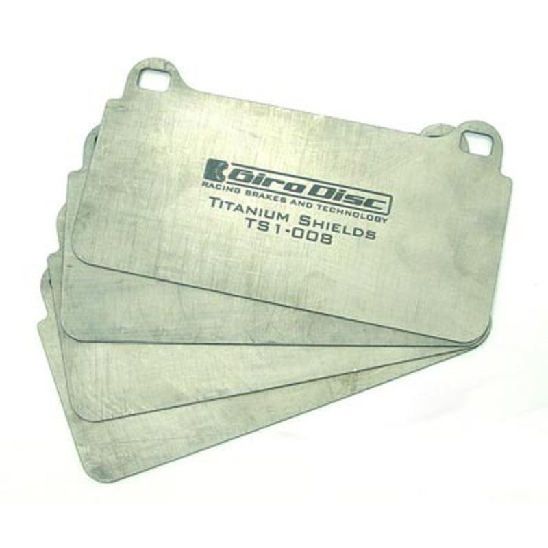 GiroDisc 2018+ WRX STI | Requires Trimmed Rear Pads Rear Titanium Pad Shields | TS-6027-4