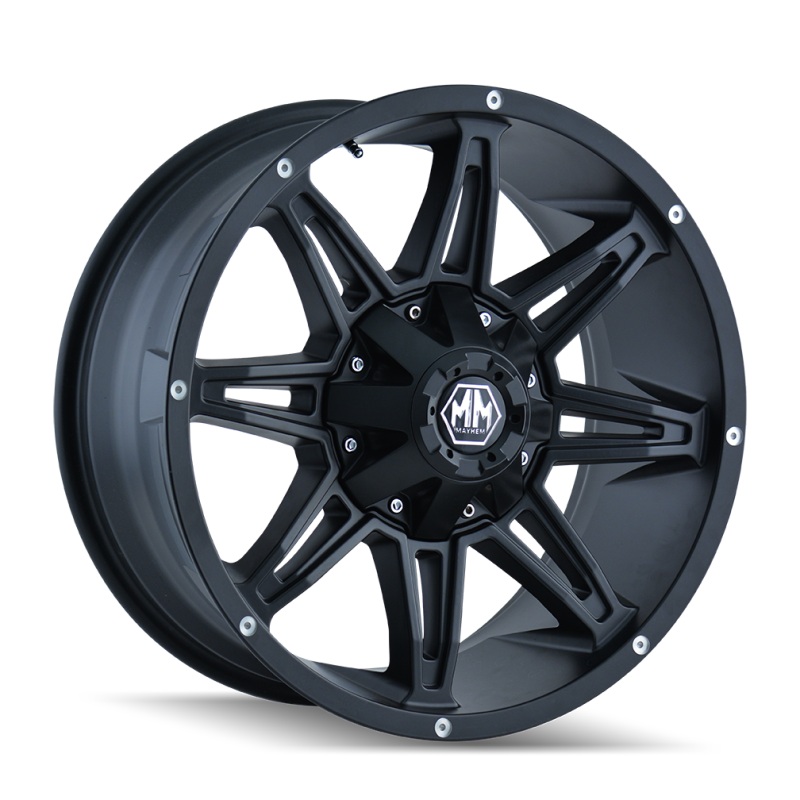 Mayhem 8090 Rampage 18×9 / 5×114.3 BP / 18mm Offset / 87mm Hub Matte Black Wheel