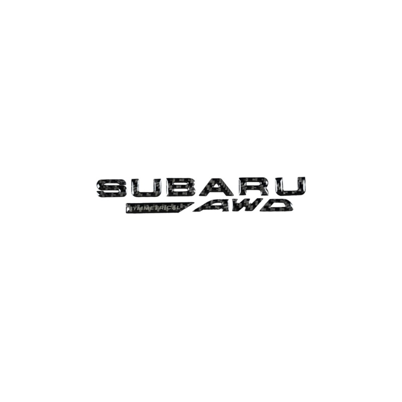Racing Art Carbon Fiber Subaru AWD Trunk Emblem