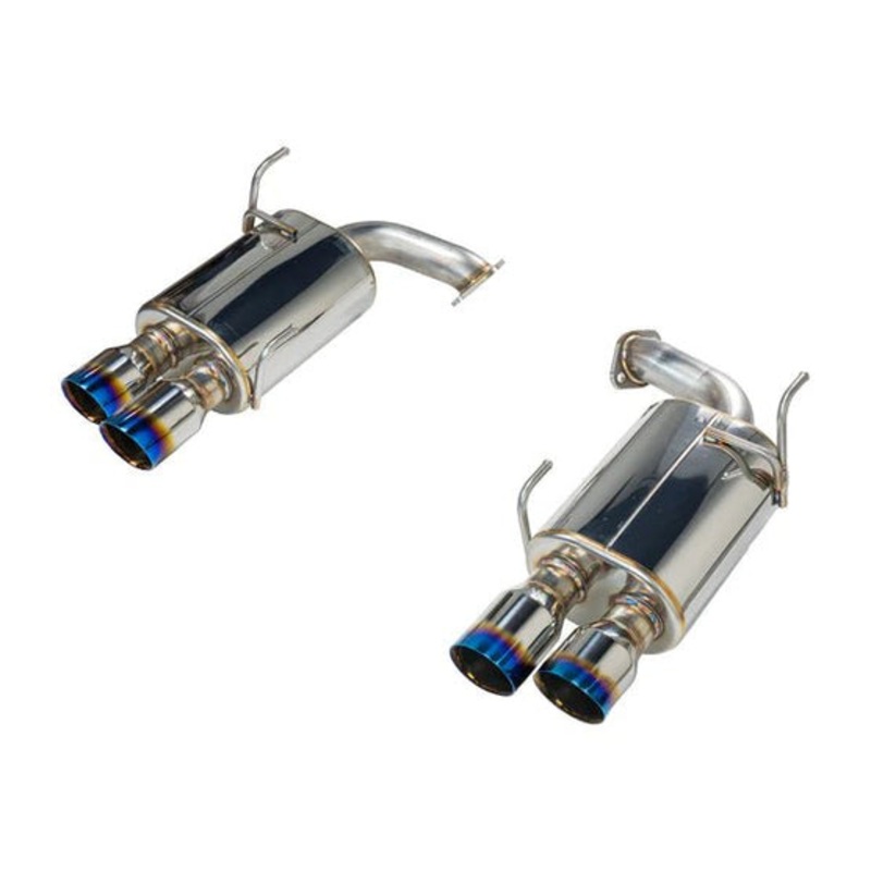 Remark [22-25 WRX] Axle Back Exhaust w/Burnt Stainless Steel Dual Wall Tip | RO-TTVB-DM
