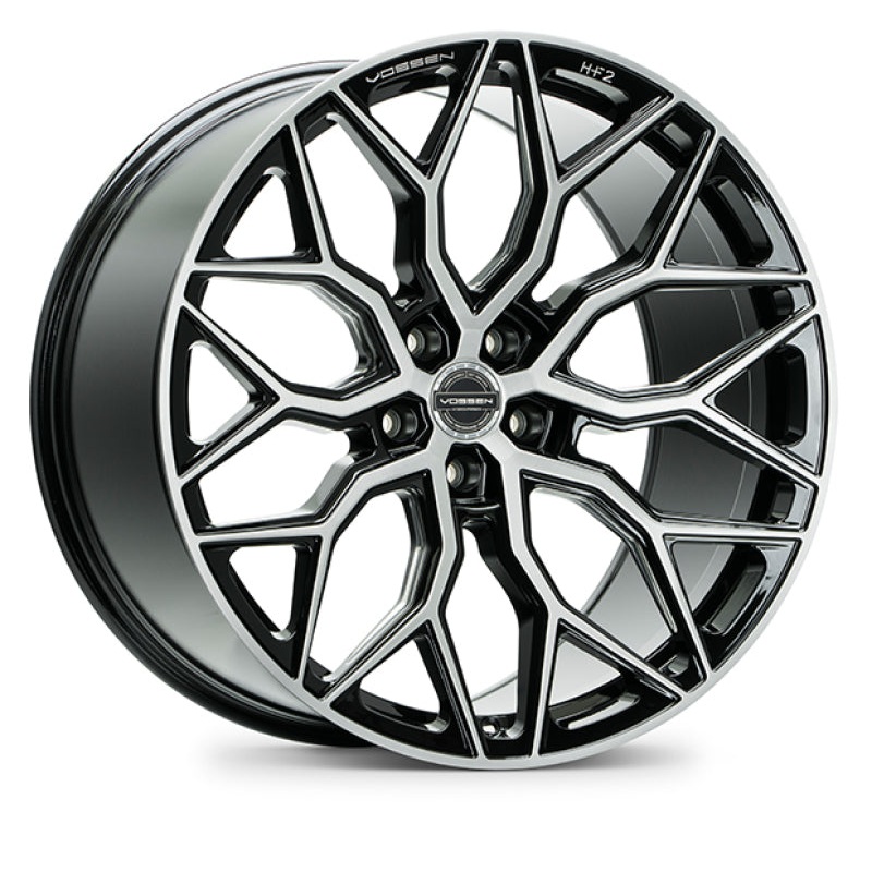 Vossen HF-2 22×9 / 5×114.3 / ET32 / Flat Face / 73.1 – Brushed Gloss Black Wheel