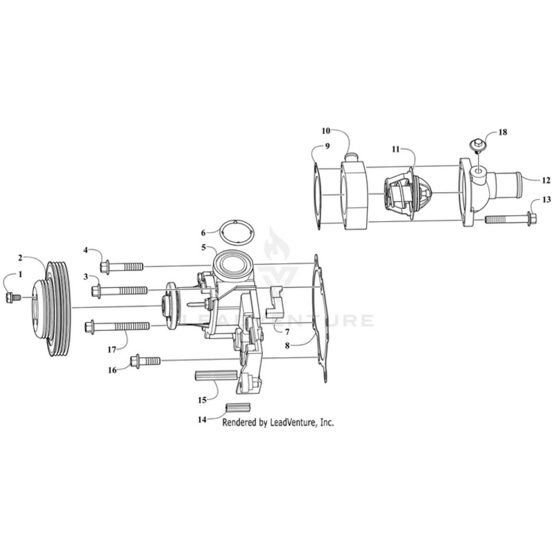 Thermostat Housing Gasket By Arctic Cat
