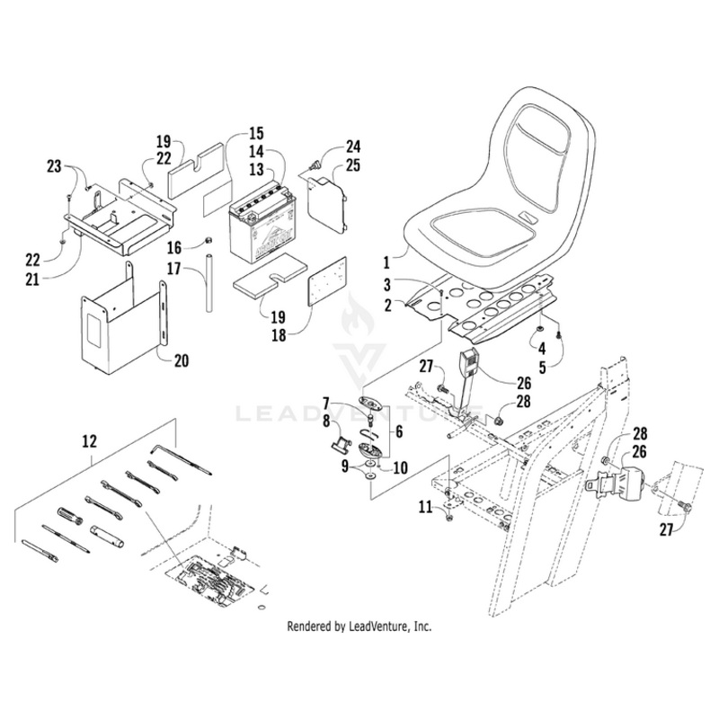 Thumb Screw, M6 X 13Mm By Arctic Cat