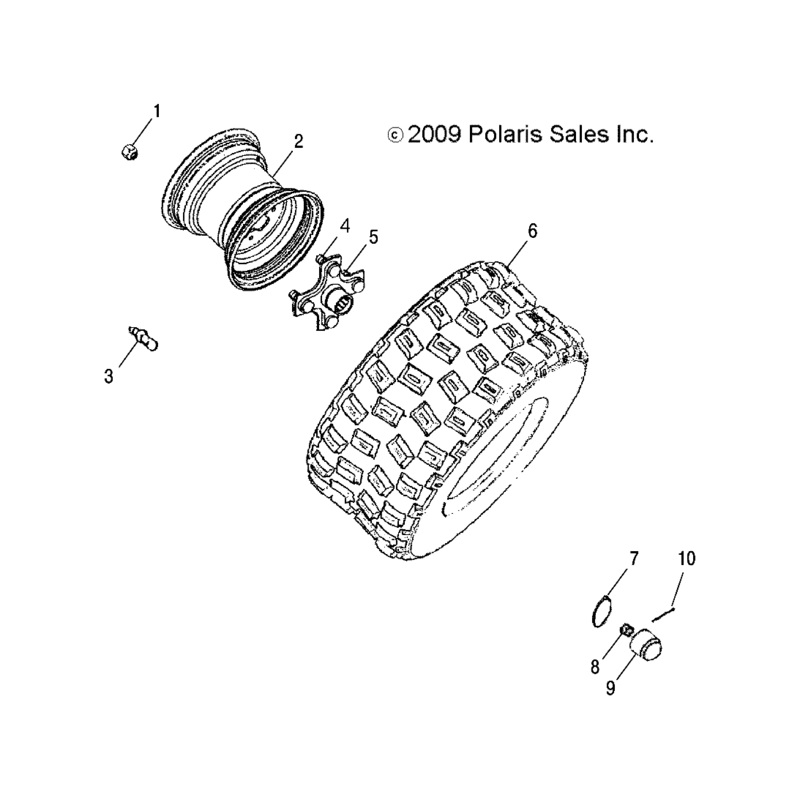 Tire, 20 X 10-9 by Polaris