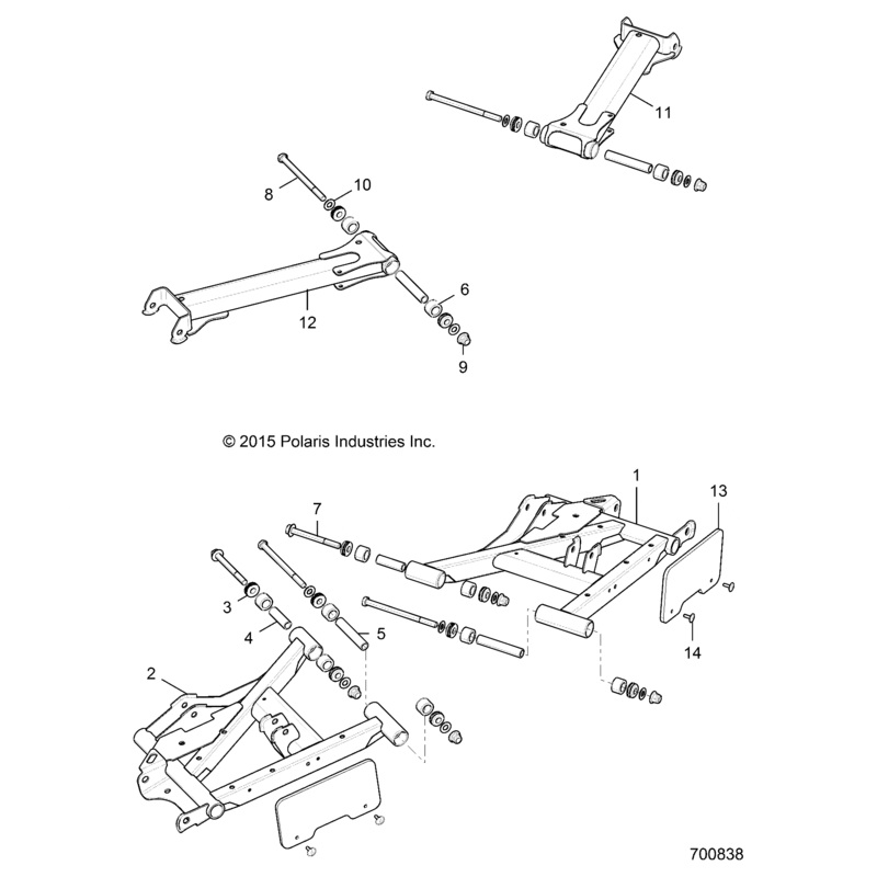 Weld-A-Arm,Rear,Upper,Lh,60,Ttnm by Polaris