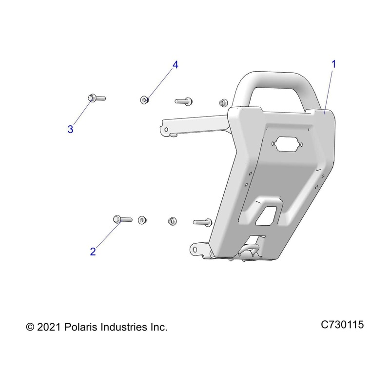 Weld-Bumper,Base,Blk by Polaris