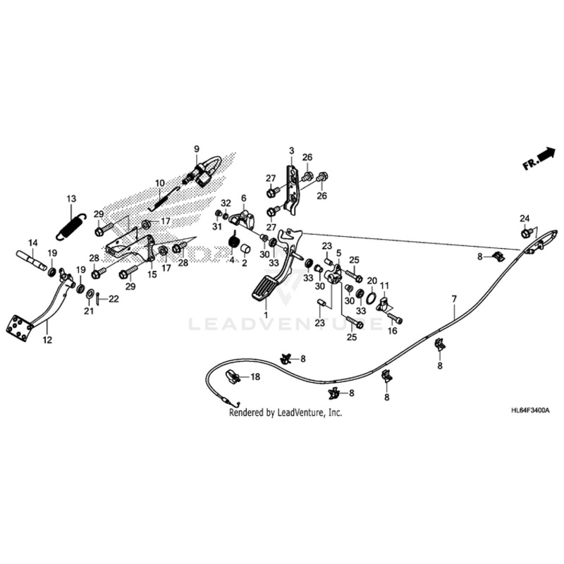 Stay, Brake Pedal by Honda