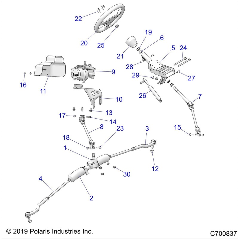 Steering Gear Box Assembly, Cas by Polaris