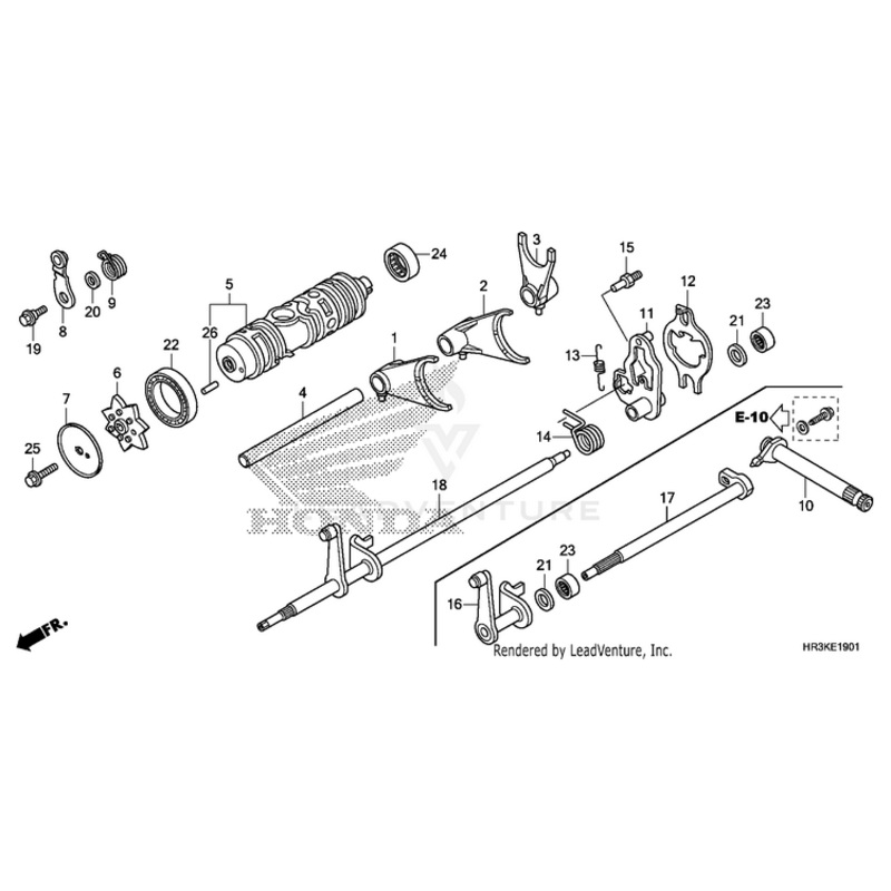Swingarm, Gearshift by Honda