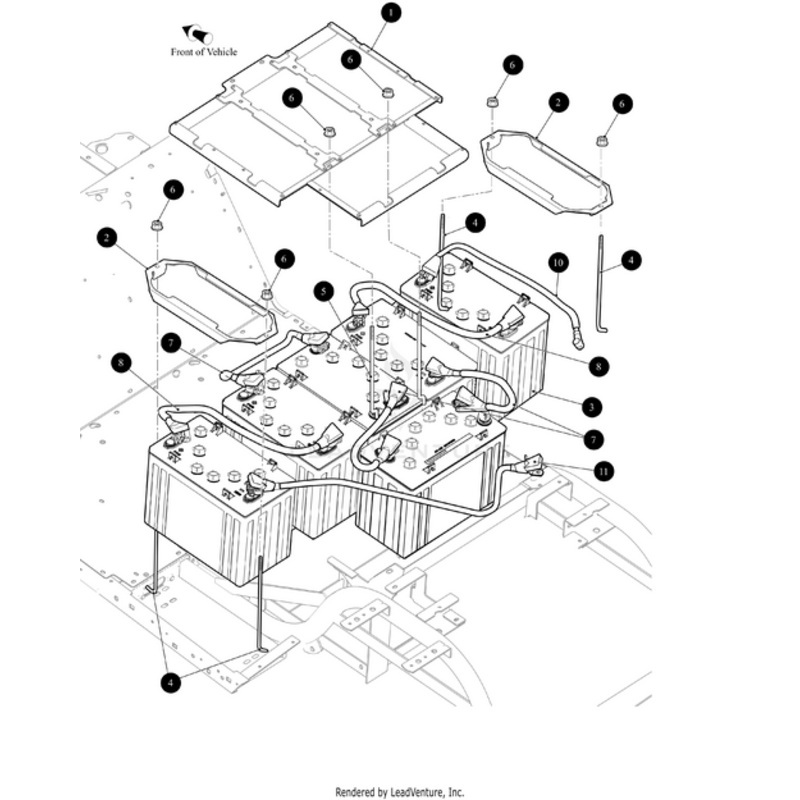 Battery Hold Down 1-12V by Arctic Cat