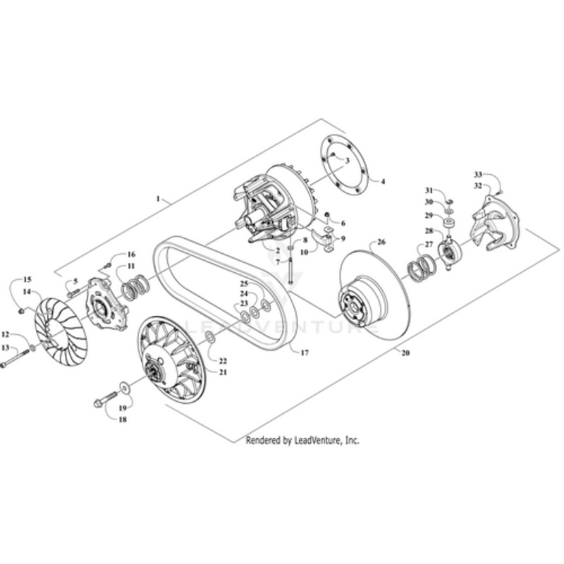 Clutch Driven 10.75 (Inc. 21-33) by Arctic Cat