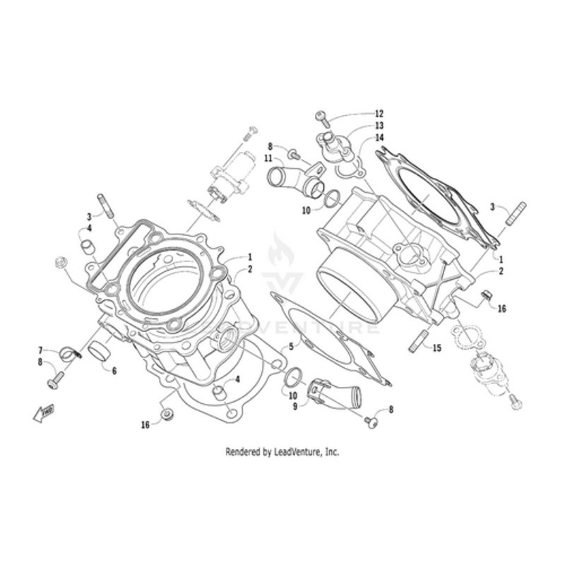Cylinder 950 Vtwin-Mach (Rb 0804-064) by Arctic Cat