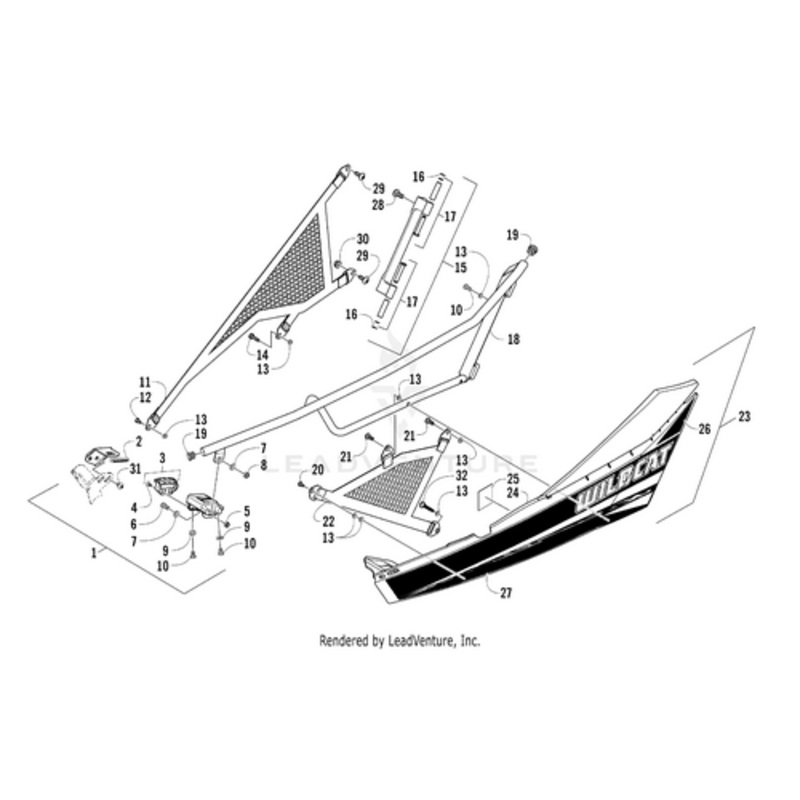Door-Black-Left Order Complete Assembly To Replace Original 2012 Door. by Arctic Cat