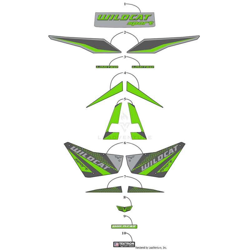 Hood Decal Side Right (Wc Sport Ltd) by Arctic Cat
