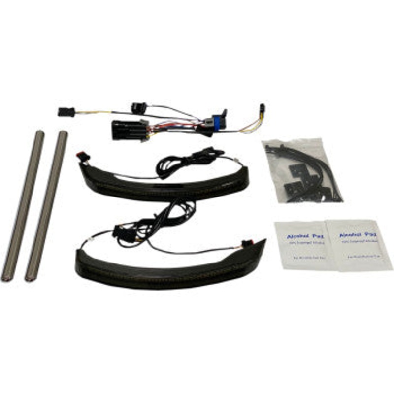 Indian Saddlebag Lights – Low Profile – Smoke Lens by Custom Dynamics