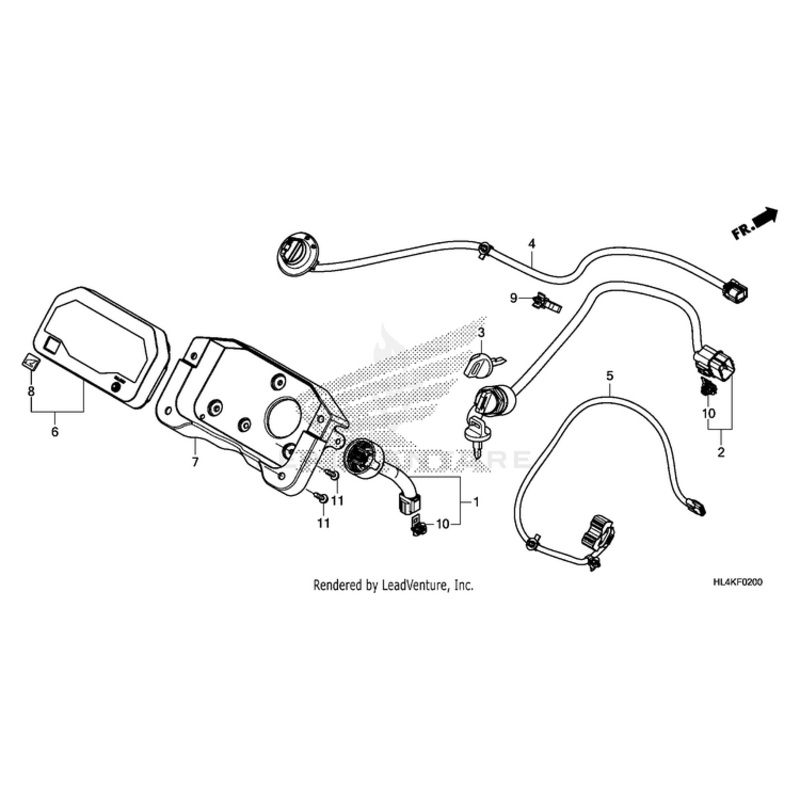 Key, Blank (Type1) (Key No. Axx / Bxx) by Honda