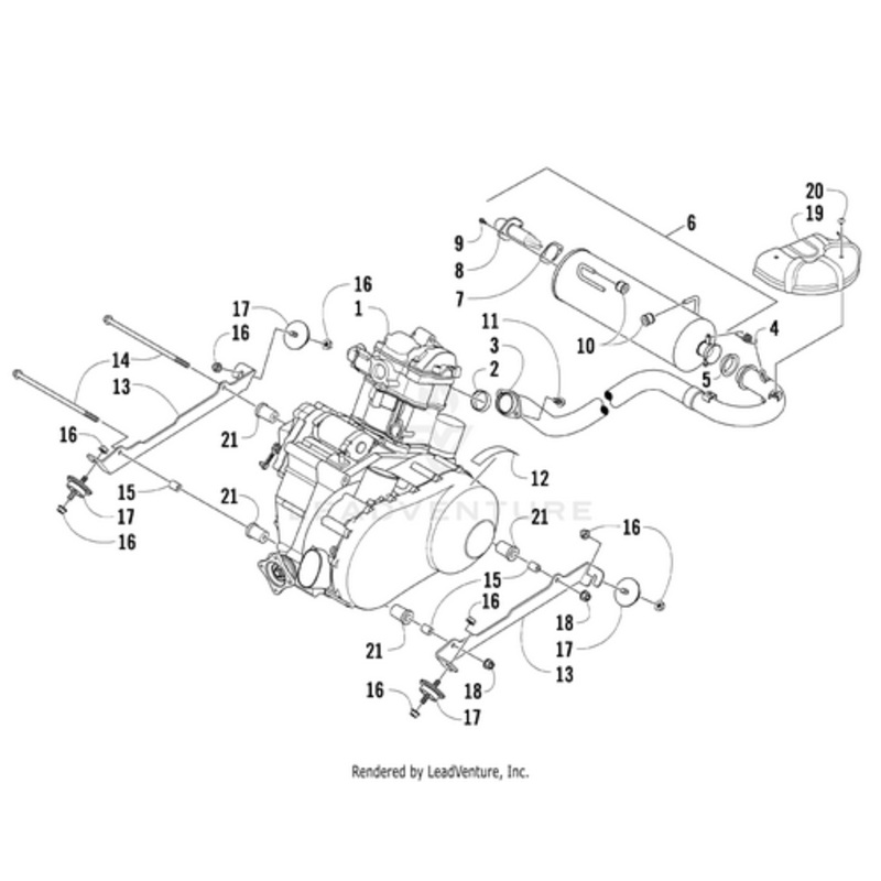 Muffler – (Inc. 7-9) by Arctic Cat