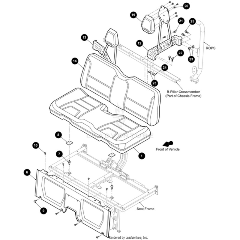 Seatback Support Left Black-Weld by Arctic Cat