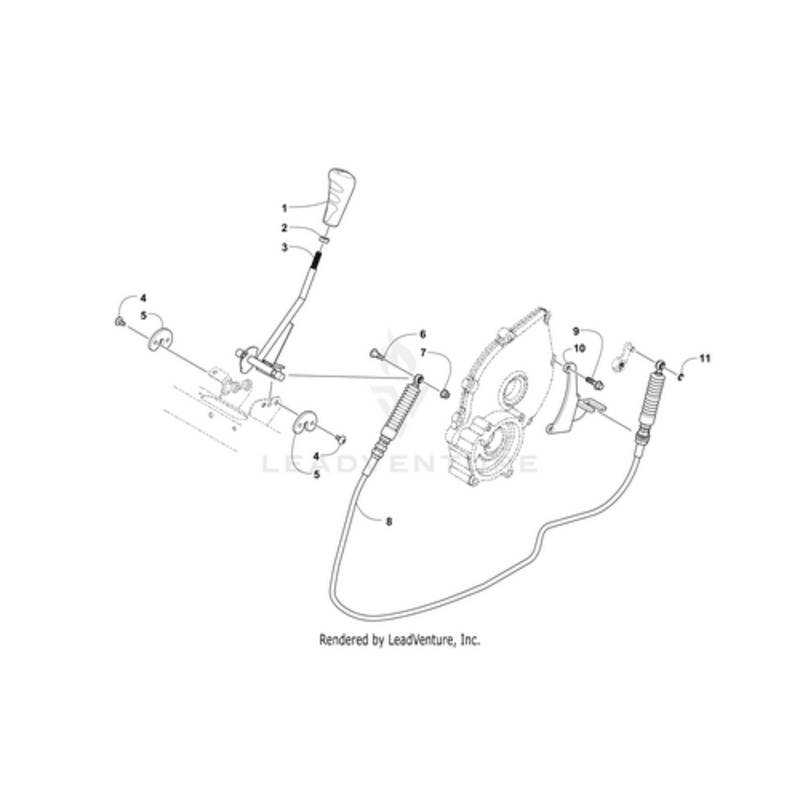 Shift Cable Bracket by Arctic Cat