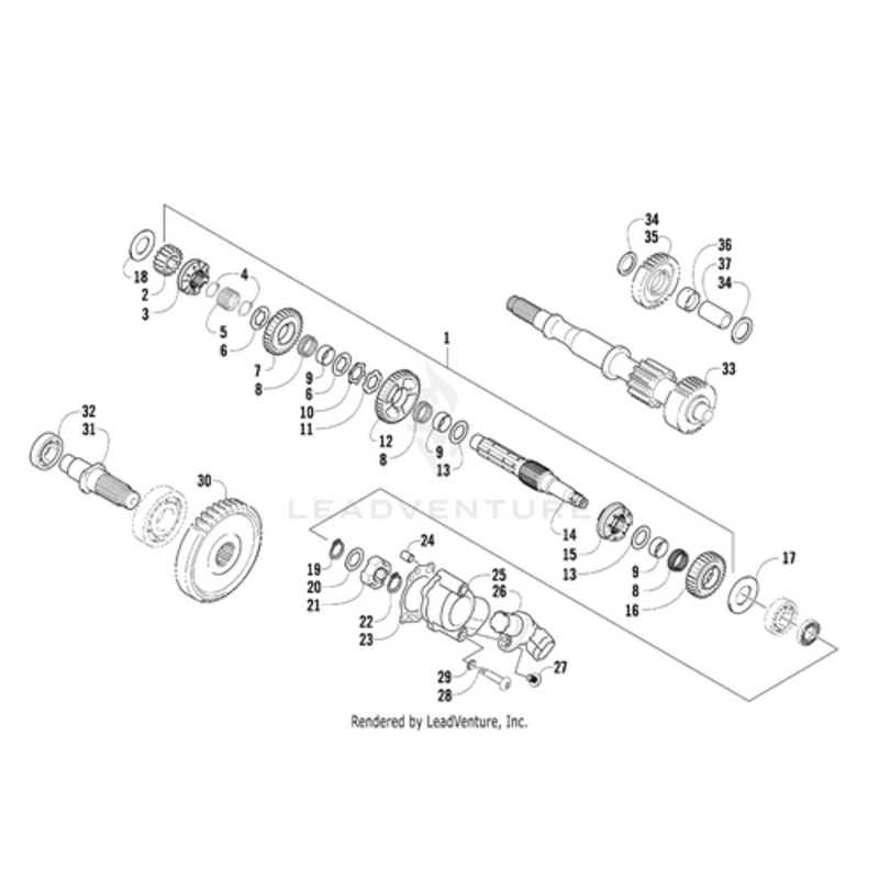 Thrust Washer Secondary Transmission by Arctic Cat