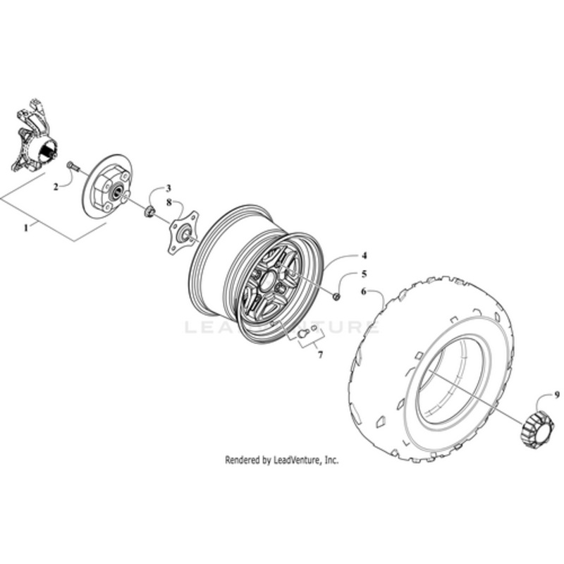 Tire Kenda 26X11X14 Rear by Arctic Cat